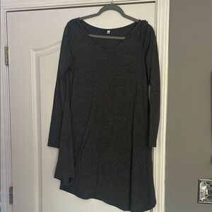 Elegant Black Long Sleeve Dress